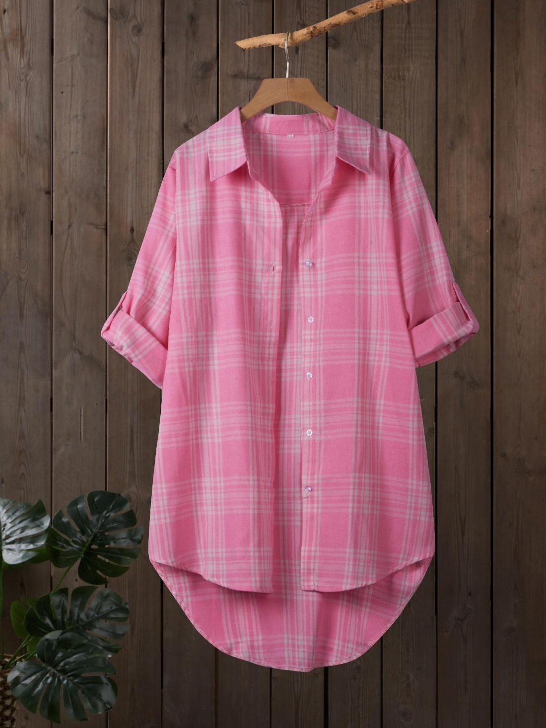 Resin Vat - Camisa de manga larga a cuadros