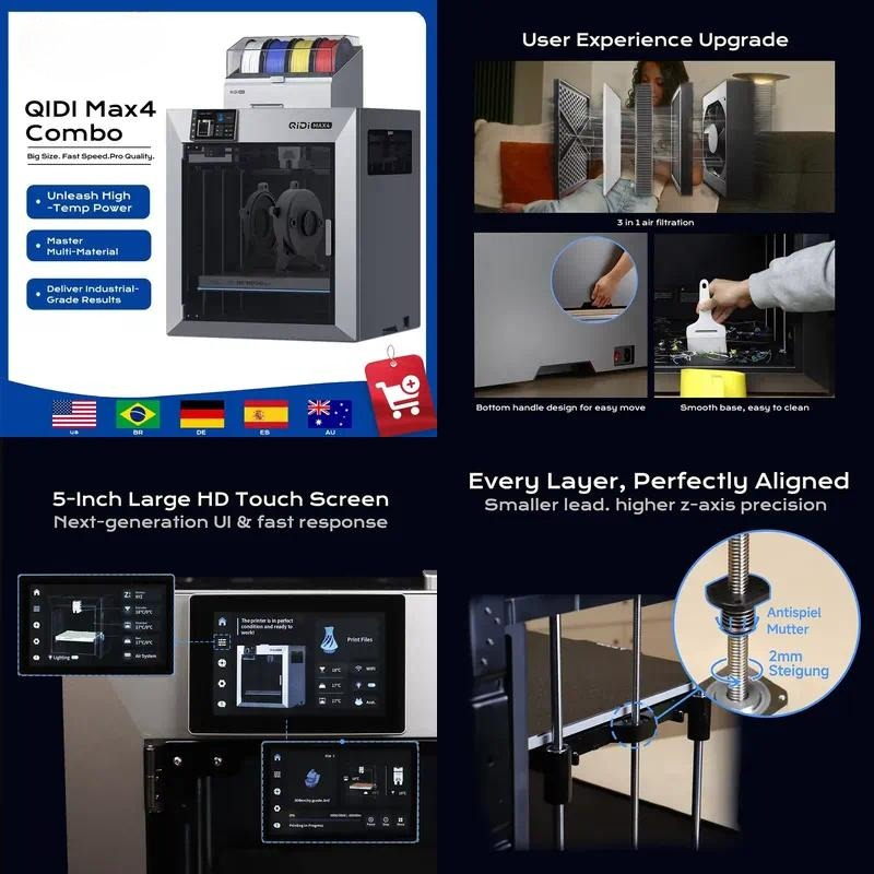 3D Printer - Impresora 3D QIDI MAX4 Combo CoreXY