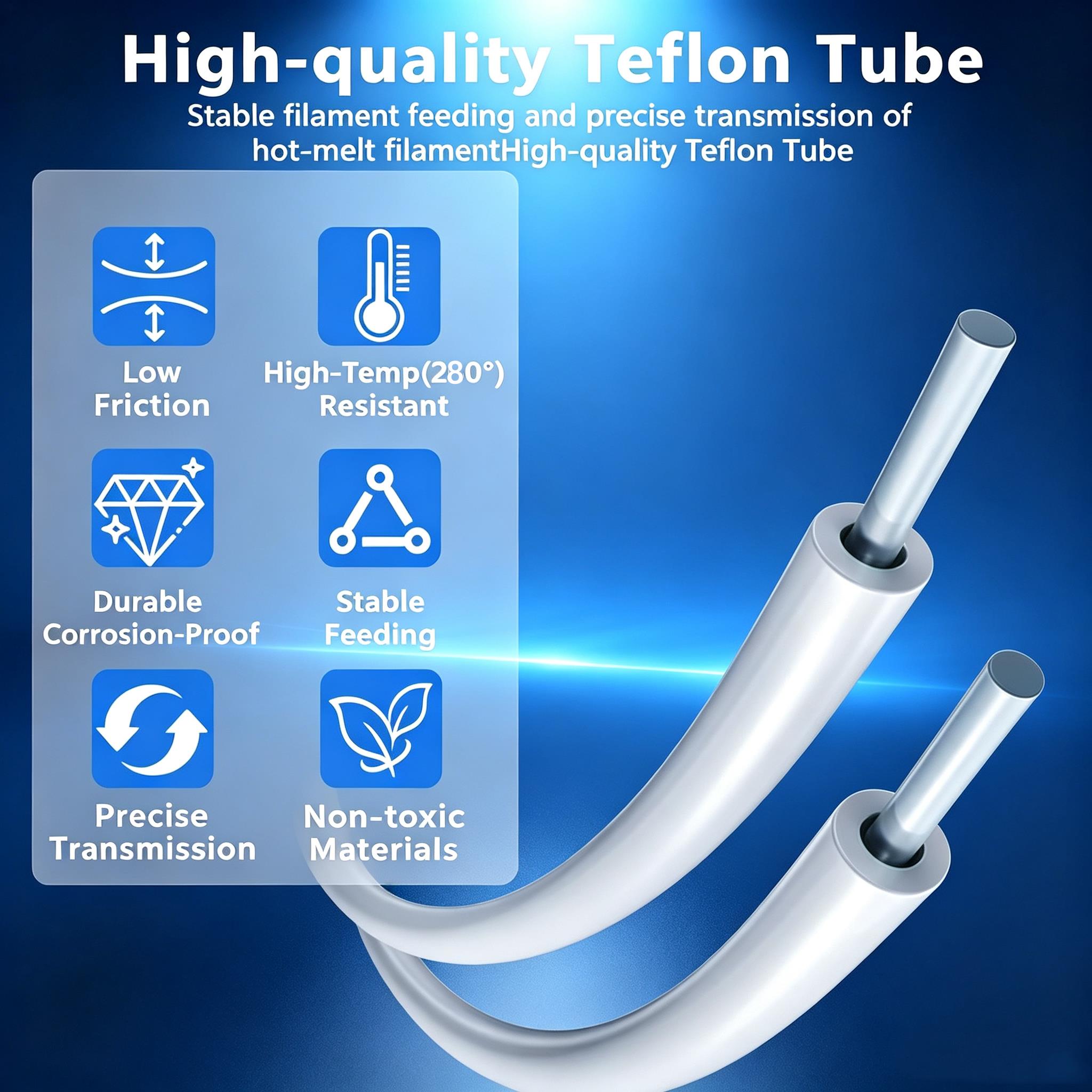Tubo de PTFE Teflón de 2,5 x 4 - Filament 1.75 reseña y precio