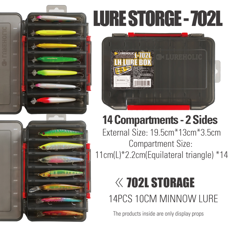 Caja de señuelos LUREHOLIC, ap - Nozzle Tungsten reseña y precio