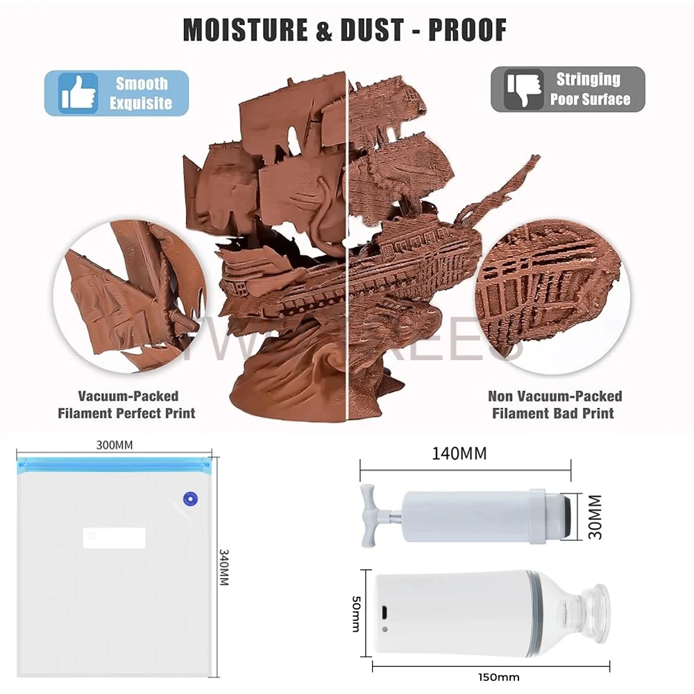 Bolsa de Vacío para Impresión  - Abs Filament reseña y precio