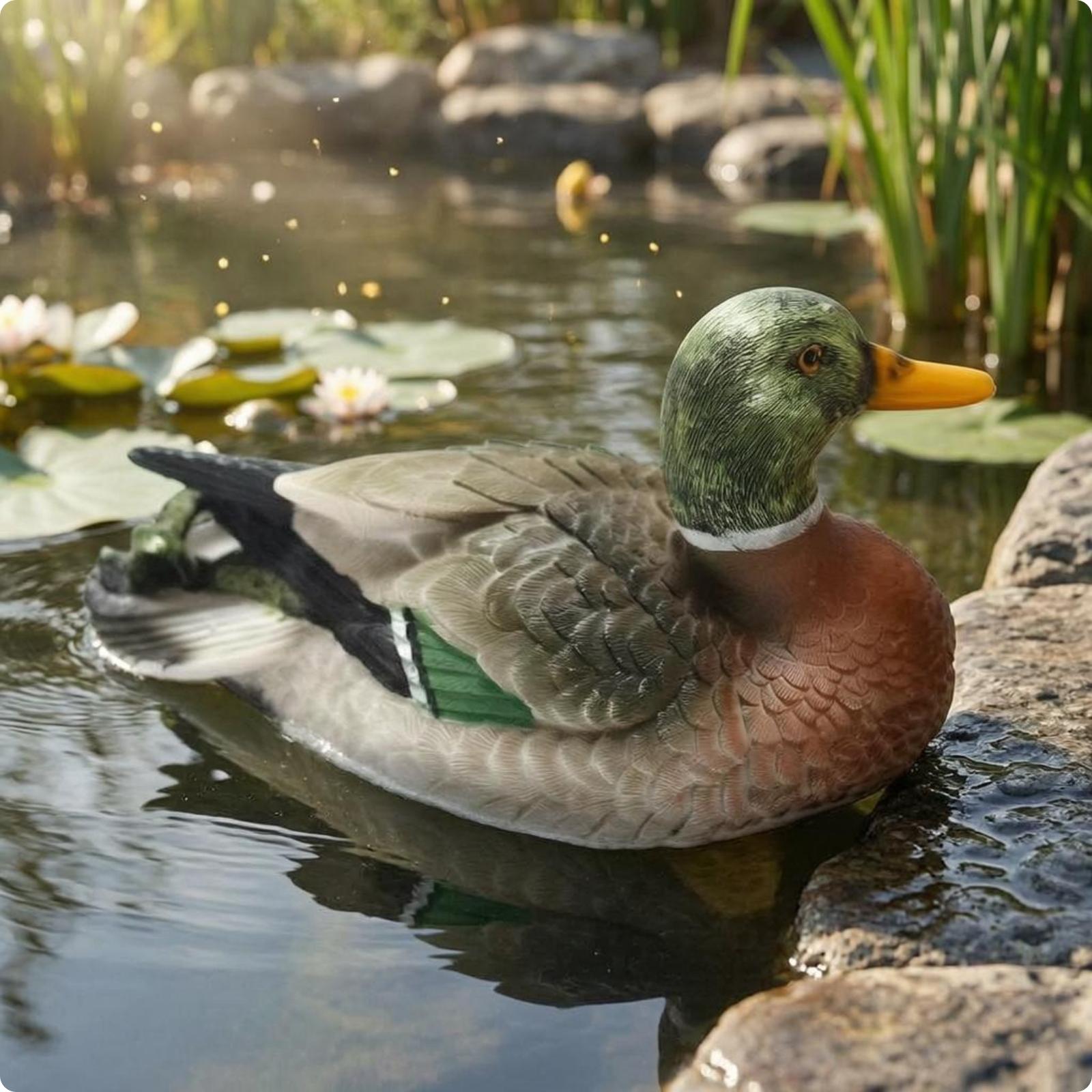 Figura de pato de resina, escu - Resin reseña y precio