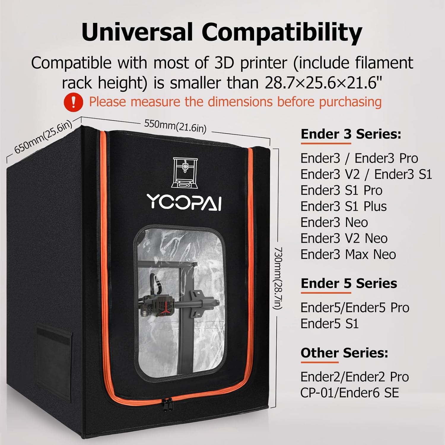 CREALITY YOOPAI carcasa para i - Enclosure 3D Printer reseña y precio